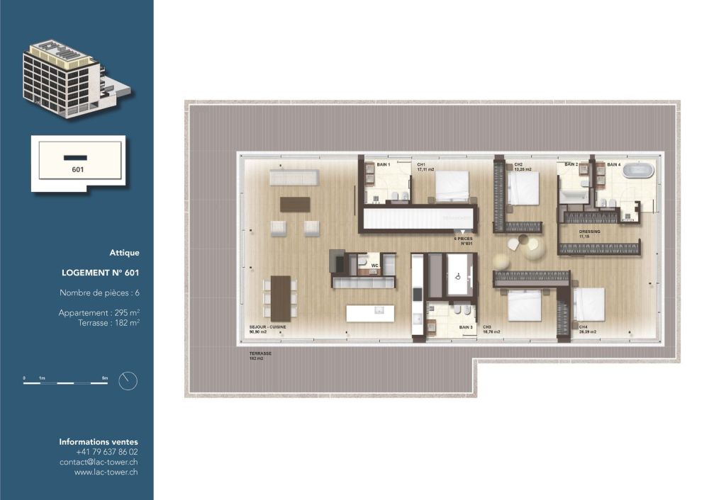 Exceptionnel attique neuf de 295 m2 avec terrasse de 182 m2 -  Bild 10