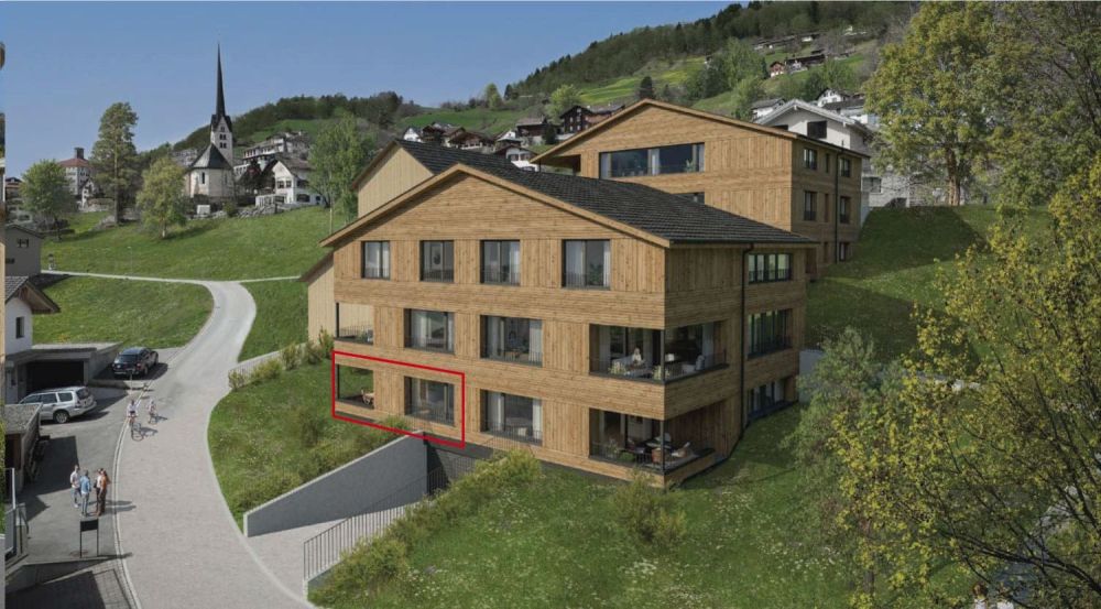 NEUBAU 3½-Zimmer-Neubauwohnung mit Garten im Projekt PRADA, Seewis -  Bild 6