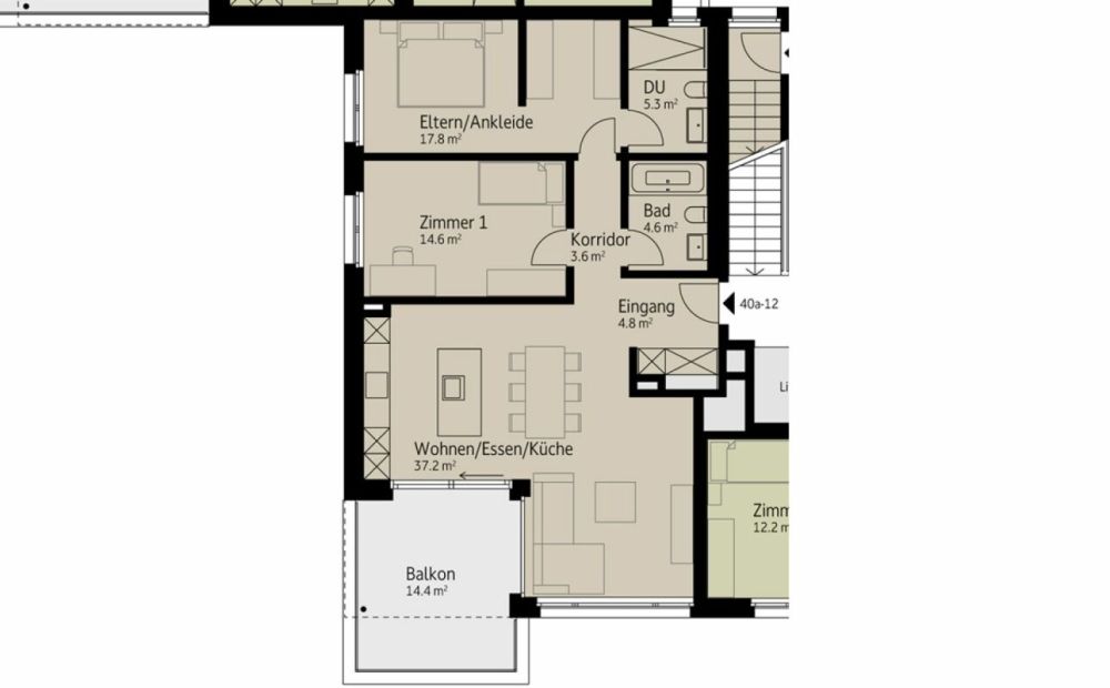 124 m² | 3.5-Zi.-Wohnung im OG | Erstbezug -  Bild 8