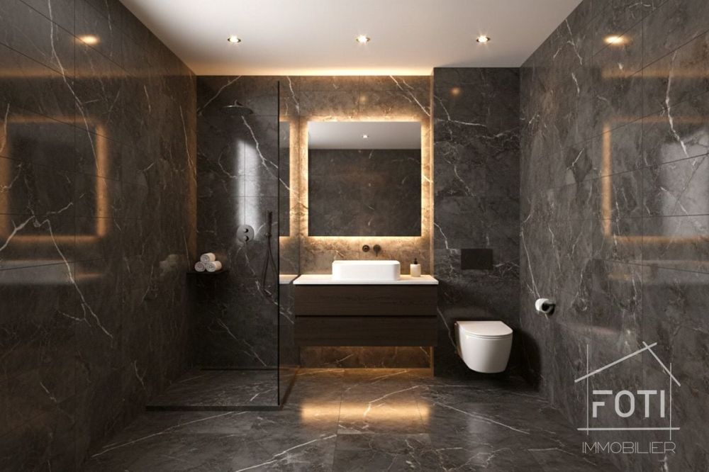Maison mitoyenne de 4,5 pièces avec une belle vue. - Salle de Bain