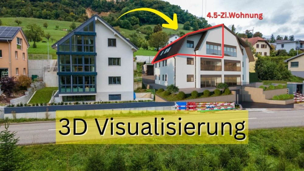 4.5-Zimmer-Dachwohnung mit Wintergarten & unverbaubarer Aussicht - Neubau in Rothenfluh (BL) - Bild 2