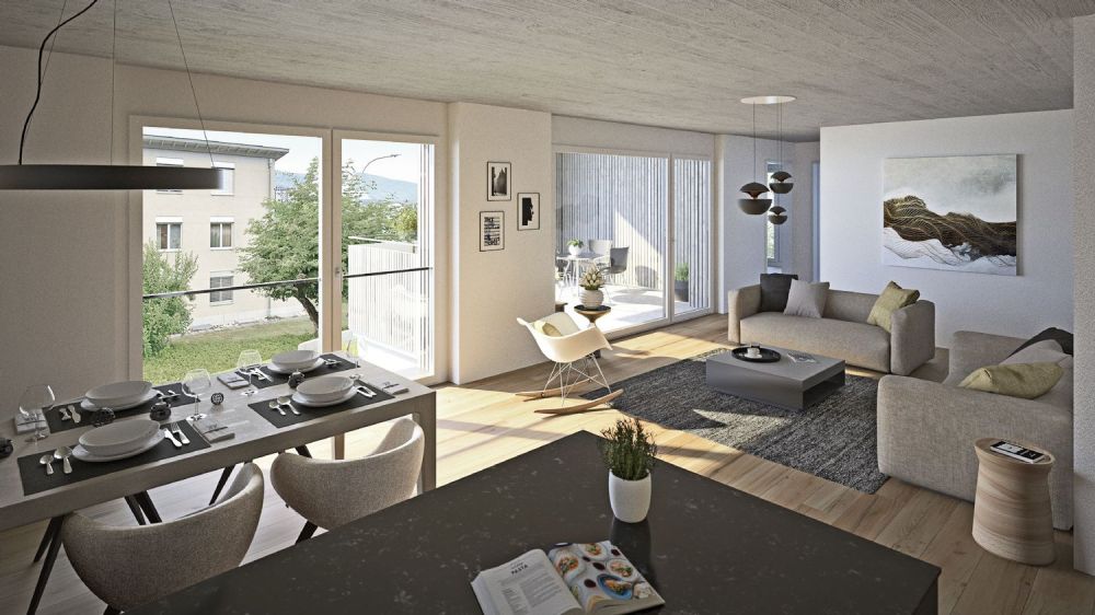 Neubauwohnung: 3.5-Zimmer-Eigentumswohnung im 1. Obergeschoss -  Bild 1