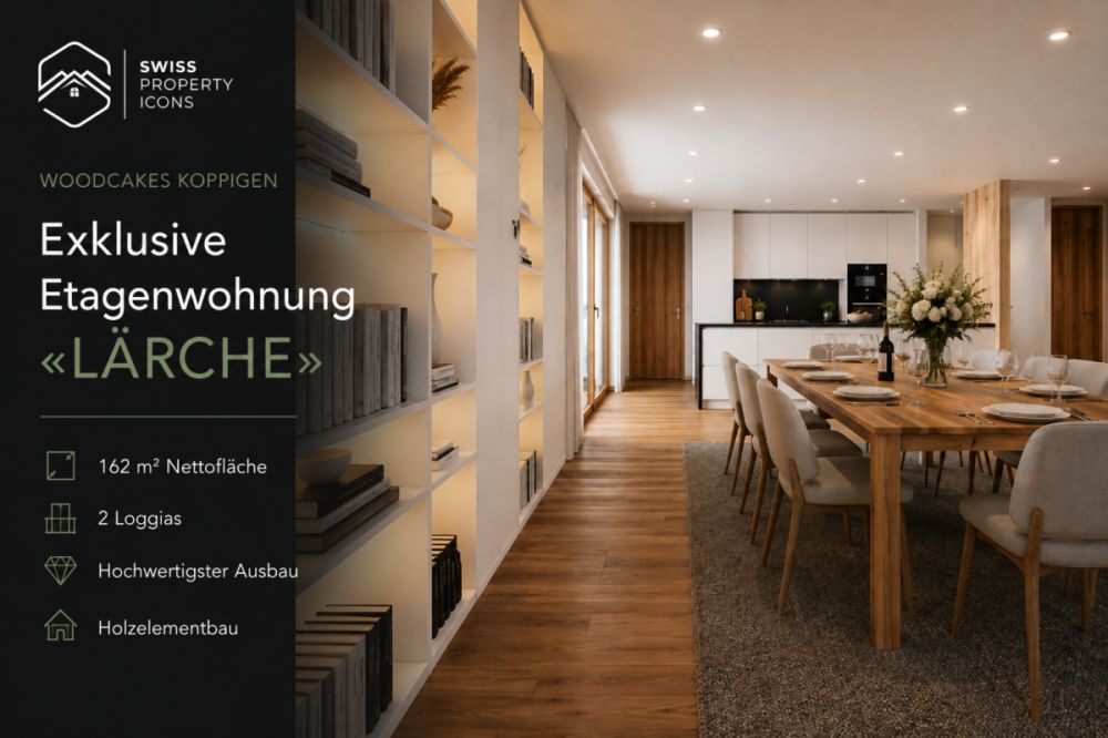 NEUBAU: OG Wohnung "LÄRCHE" - Unglaubliche 5.5 Zimmer Neubauwohnung in Koppigen -  Bild 1