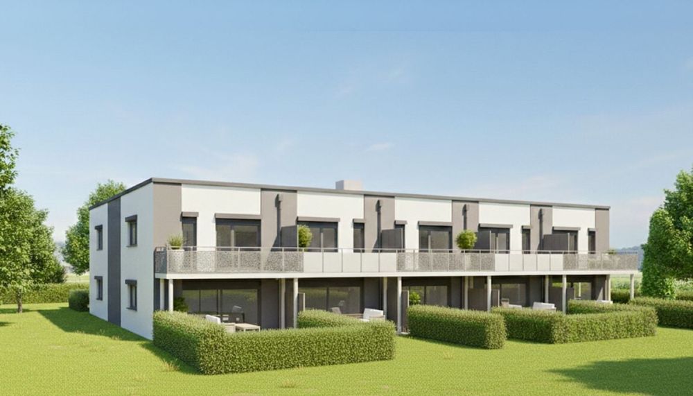 Maison mitoyenne de 4,5 pièces avec une belle vue. - Façade