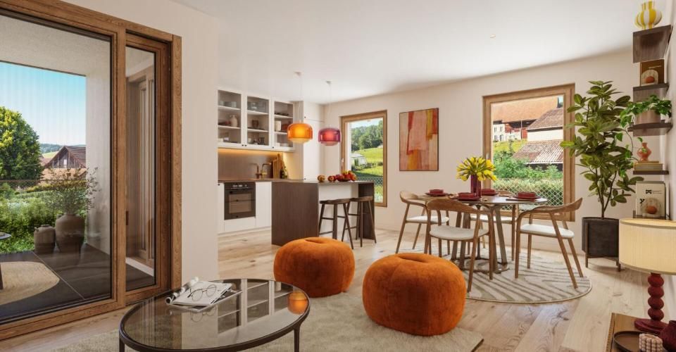 Bel appartement de 3,5 pièces dans résidence classée avec cave, potager et place de parc - Appartement 3.5 pièces - image - 5