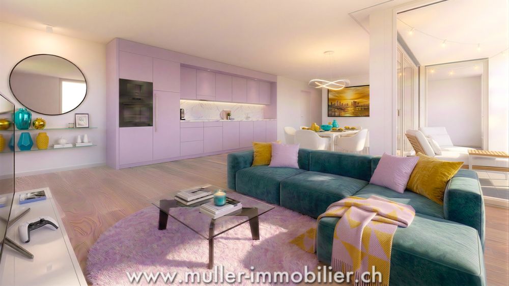 Siviriez, 4,5 neuf avec balcon et baies vitrées prêt à construire ! -  Bild 1