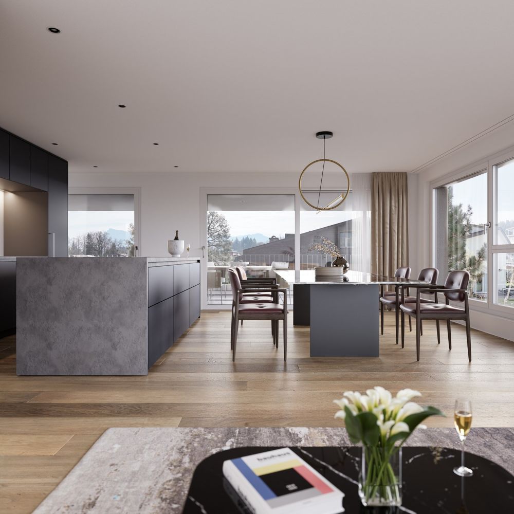 Exklusive 5-Zimmer-Neubauwohnung mit Terrasse & Weitsicht -  Bild 4