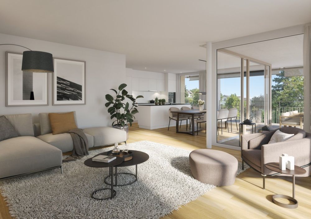 5 ½ Zi Etagenresidenz im 3. Stock im Flugbrunnenareal Bolligen - Bild 1