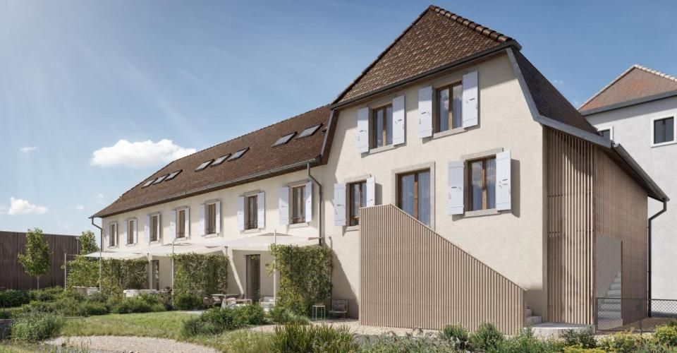 Au Bord des Berges - Villa mitoyenne de 4,5 pièces aux lignes élégantes et lumineuses - Maison contiguë 4.5 pièces - image - 2