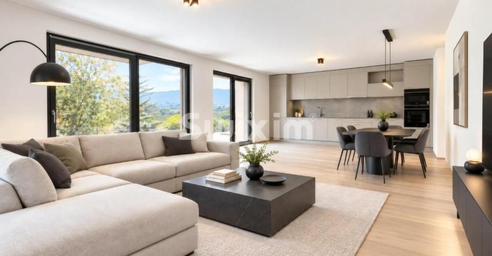 Appartement neuf de 5 pièces en rez-de-jardin Russin - Appartement 5 pièces - image - 1