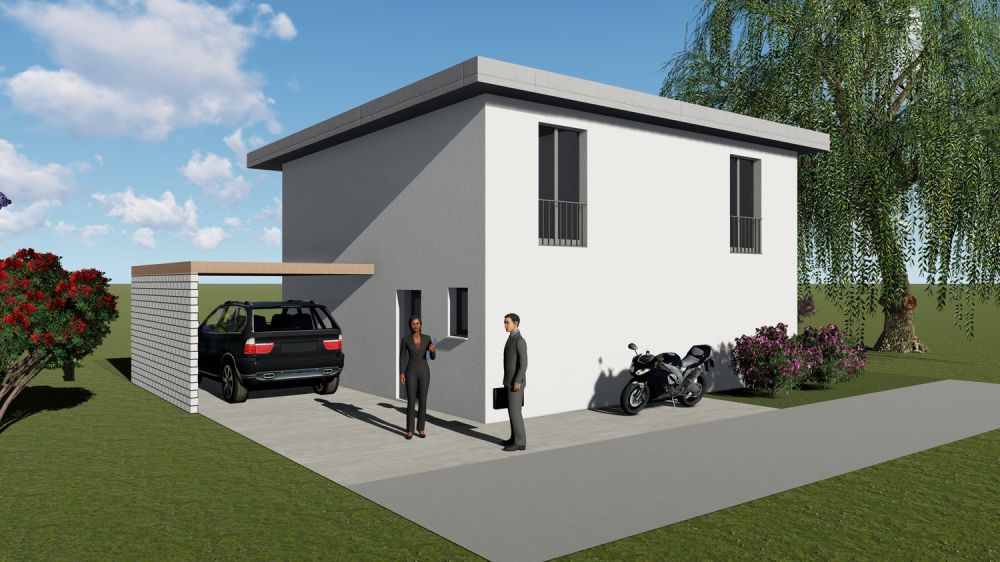 Modernes Einfamilienhaus in Gunzgen, Flachdach mit DV  – Neubau 2026 -  Bild 3