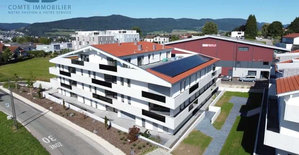 Appartement neuf de 3.5 pièces avec une grande terrasse - Haute performance énergétique - Appartement 3.5 pièces - image - 13
