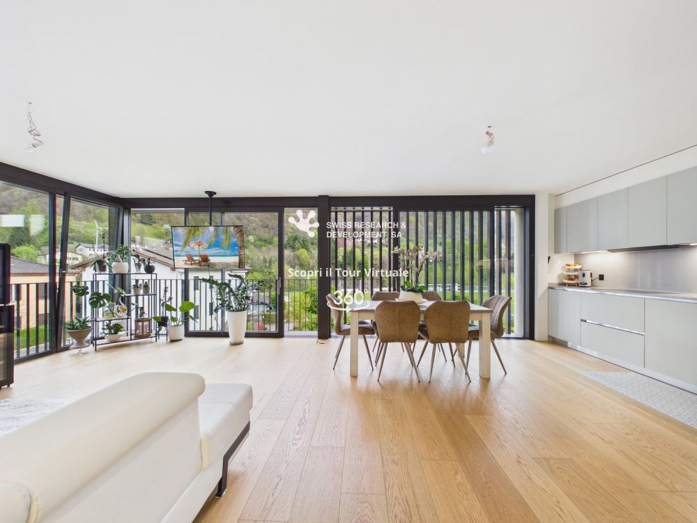 CONTEMPORANEO APPARTAMENTO DI 3,5 LOCALI CON AMPIA TERRAZZA E DOMOTICA INTEGRATA -  Bild 1