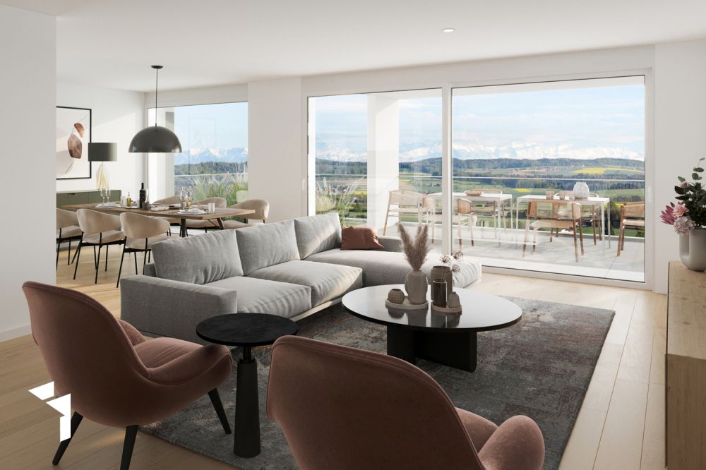 Fehr Immobilien - Moderne 4.5-Zimmer-Terrassenhäuser mit Panorama - 9200_TRH_Rentalbau_Grünweg 10_2543_Lengnau_1