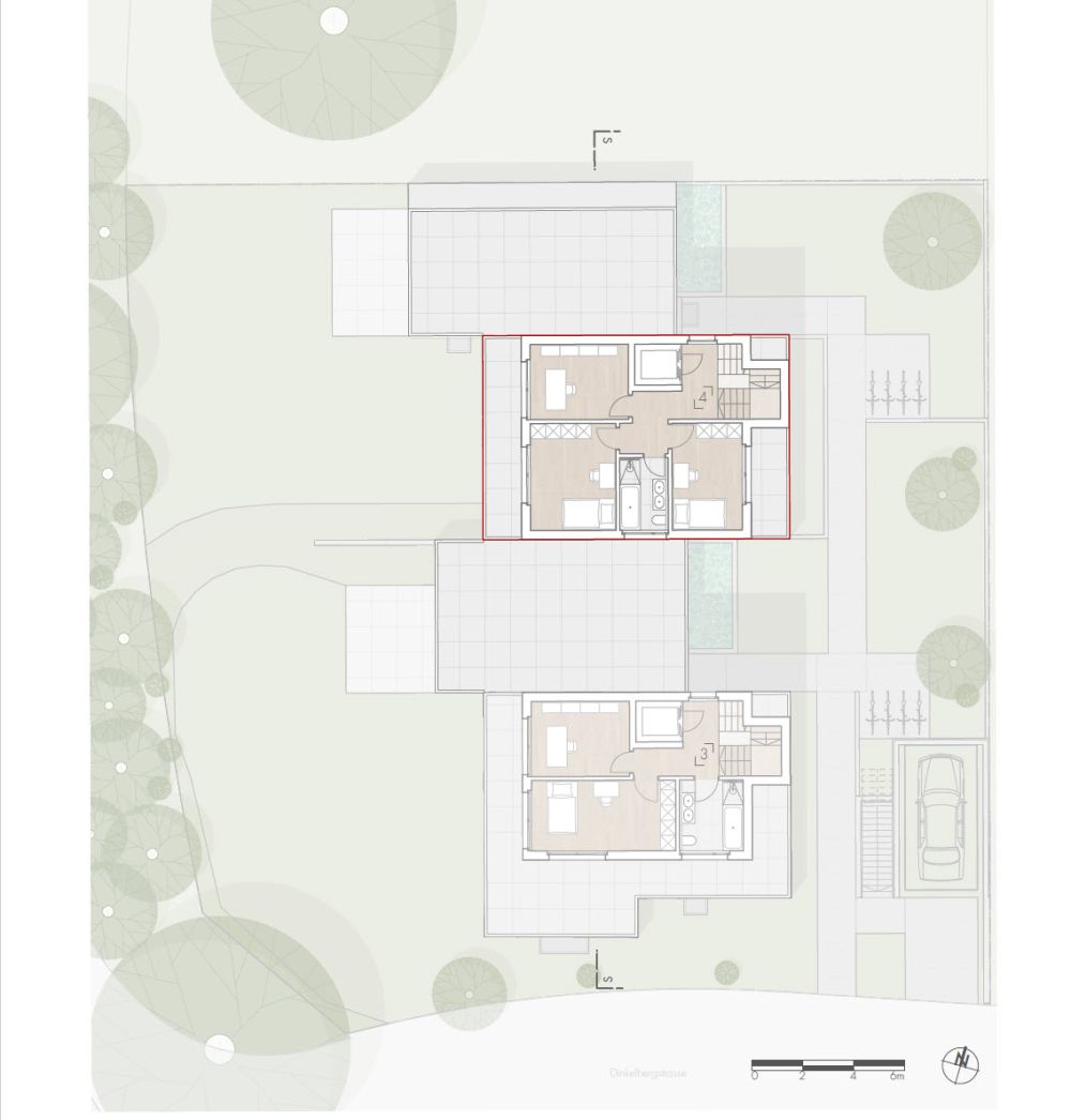 Neubau Dinkelbergstrasse, Wohnung 4 - Maisonette-Attika - Grundriss
