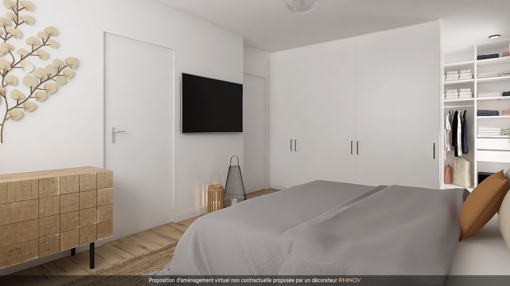 4 villas neuves - un cadre de vie idyllique au coeur de la nature! - Chambre parentale - proposition d'aménagement