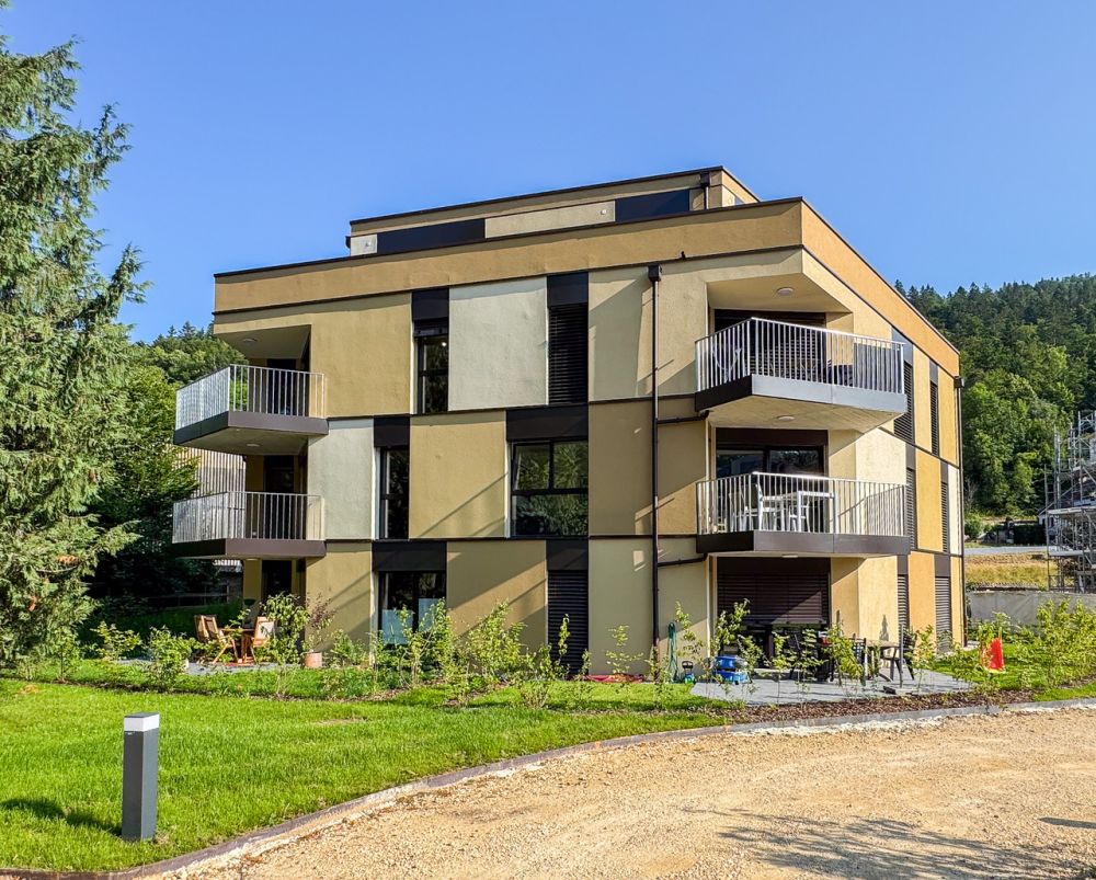 Appt PPE neuf de 2.5 pces avec balcon Campagne Pernod, lot A4 - Vue sur le bâtiment A