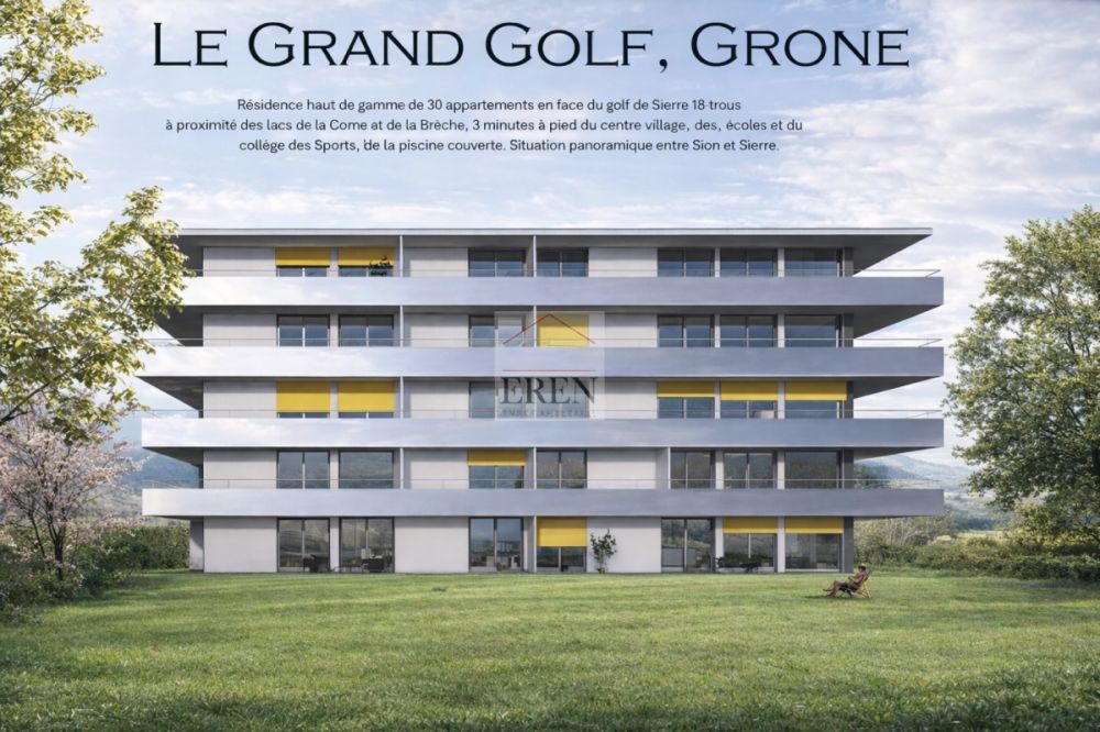 Superbe attique 2,5 pièces neuf avec grande terrasse de 42,50 m2 - Attique 2,5 pièces à vendre à Grône