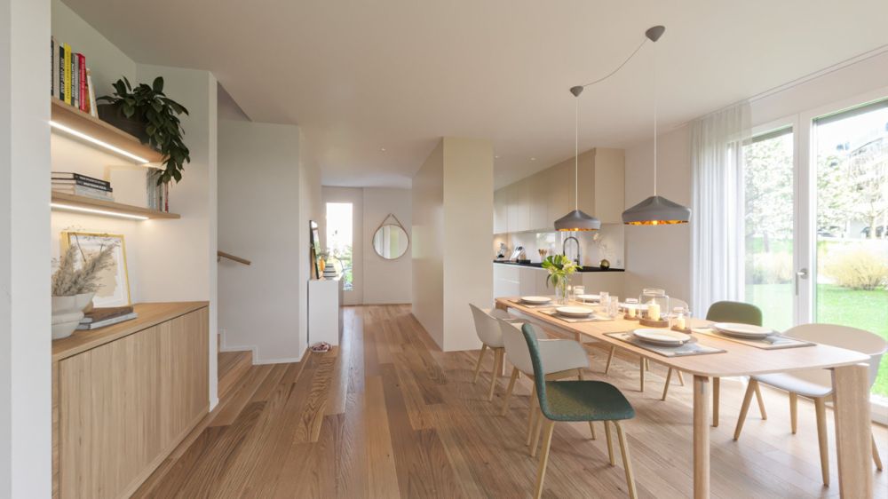 Neubau-Doppelhaushälfte im Minergie-Standard - Bild 2