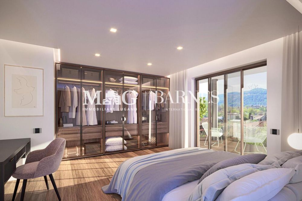 Collina d'Oro: Nuovo Appartamento 4.5 locali con giardino privato - Bild 7