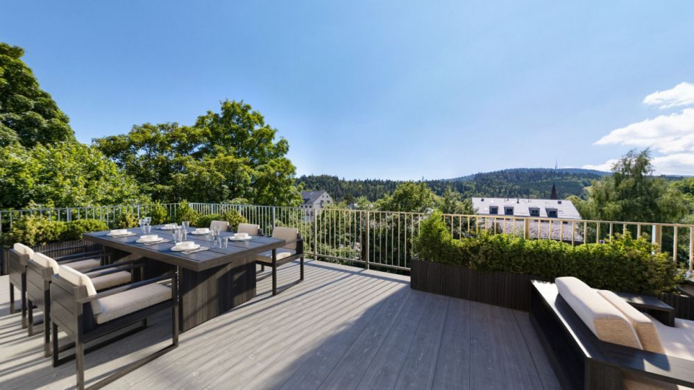 Une demeure où le jardin tutoie le ciel, Attique en duplex 4,5 pièces, 190 m² - Bild 3