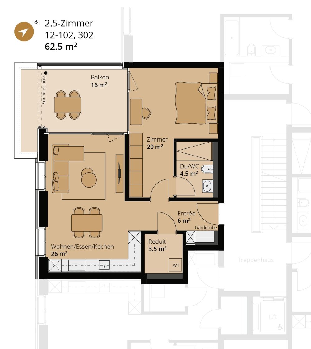 Ein Zuhause zum Wachsen - letzte 2.5-Zimmer-Neubauwohnung in Suhr -  Bild 11