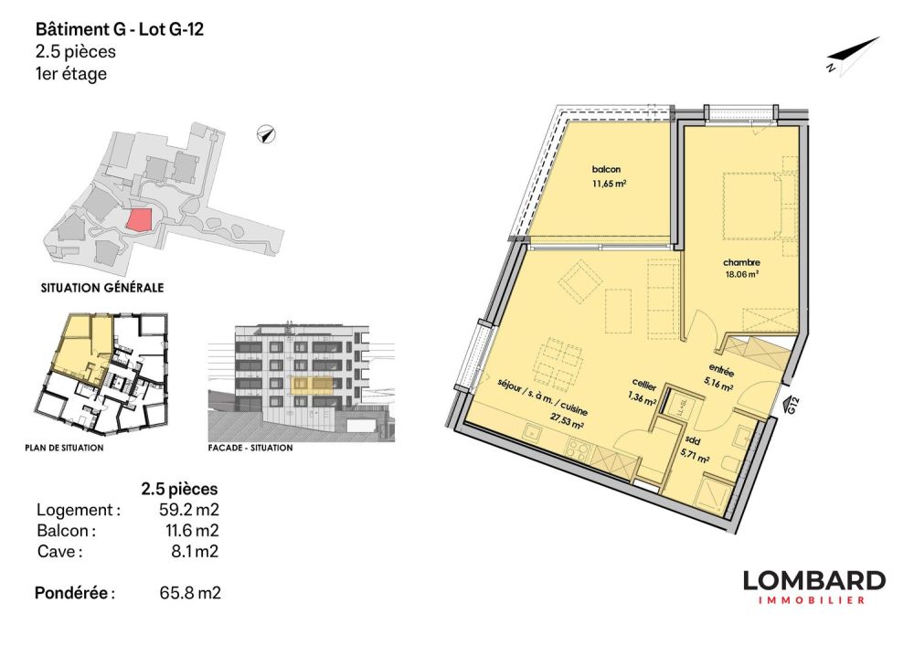 Appartement de 2.5 pièces au 1er étage -  Bild 6