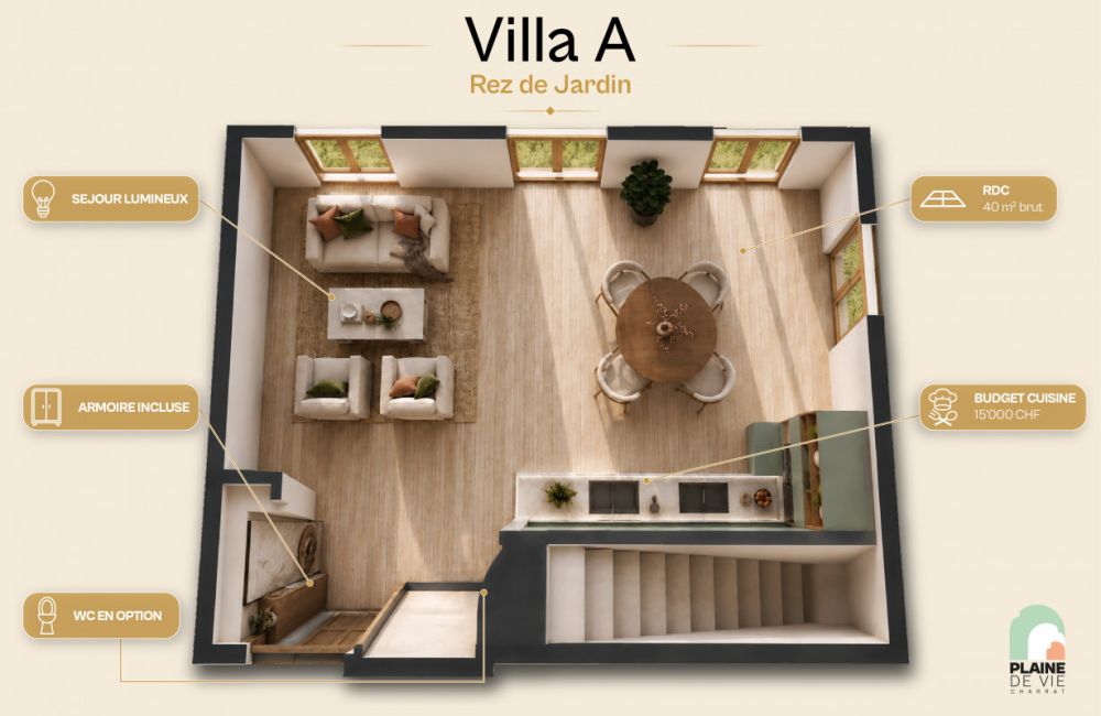 NEUVE - Jolie villa familiale de 4.5 pièces - 114 m2  - lot A -  Bild 3