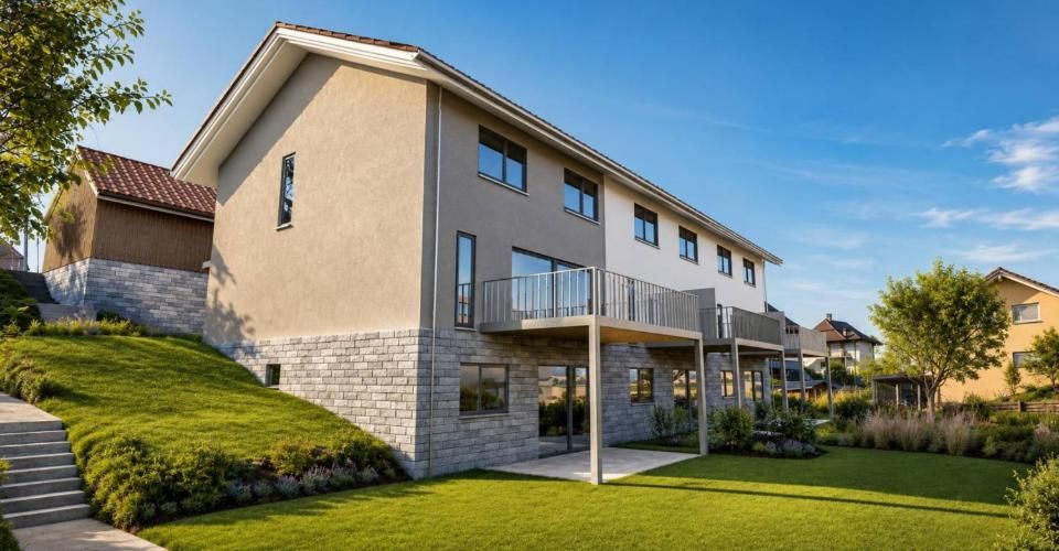 Portes ouvertes 10.10.26 ! Superbe villa neuve de 6.5 pièces avec jardin et terrasse - Maison jumelée 6.5 pièces - image - 1
