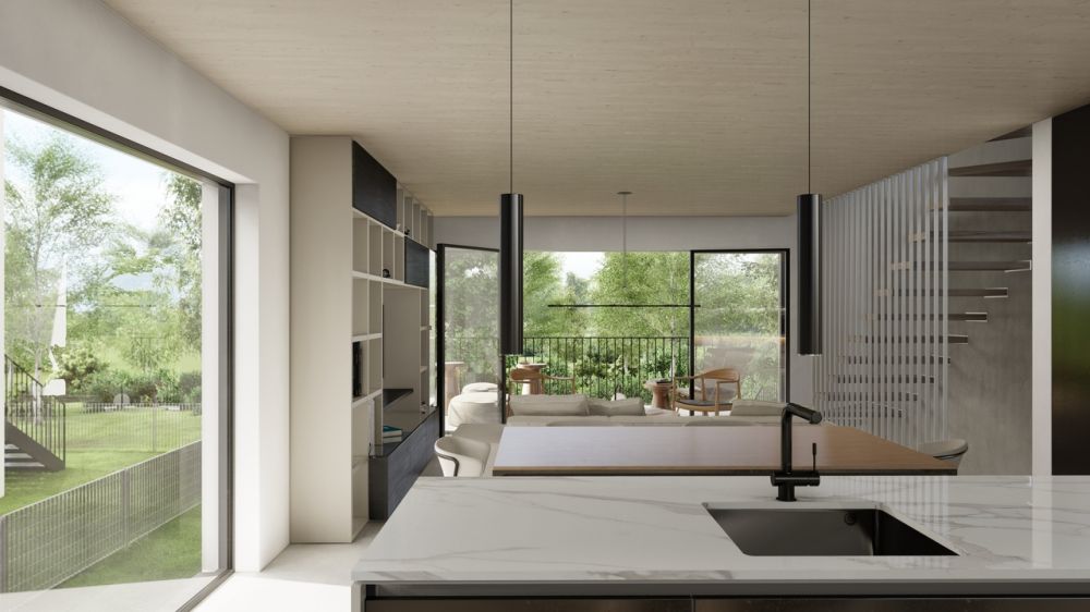 MODERNE VILLE INDIPENDENTI CON CHARME_VILLA A - Cucina - soggiorno