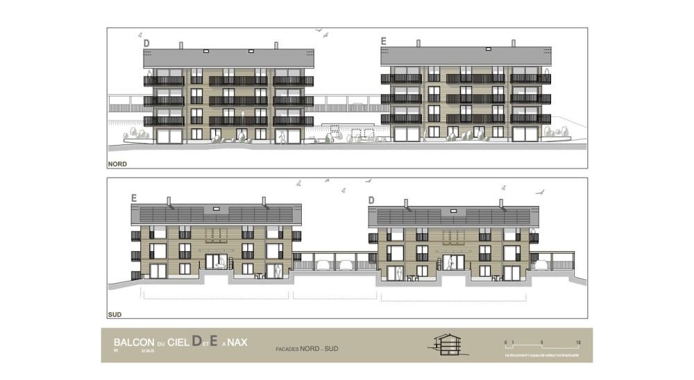 Balcon du Ciel à Nax - Résidences principales du studio au 4 pièces, début des travaux au printemps 2025 - P-09 Façades Nord et Sud (5)