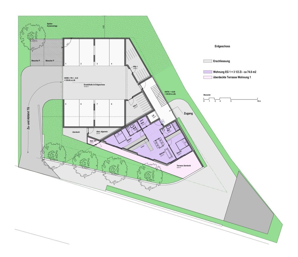 Moderne 3.5-Zimmer-Neubauwohnung mit grosszügiger Terrasse in Turgi - Minergie-P-zertifiziert -  Bild 3