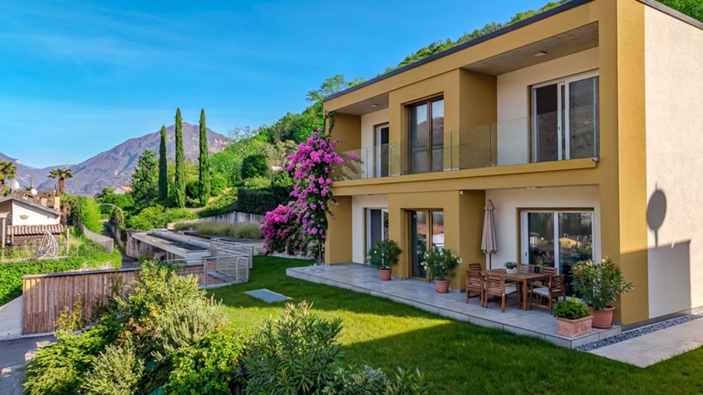 OCCASIONE R2B - 4.5 LOCALI CON GIARDINO VISTA LAGO A BRUSINO -  Bild 1