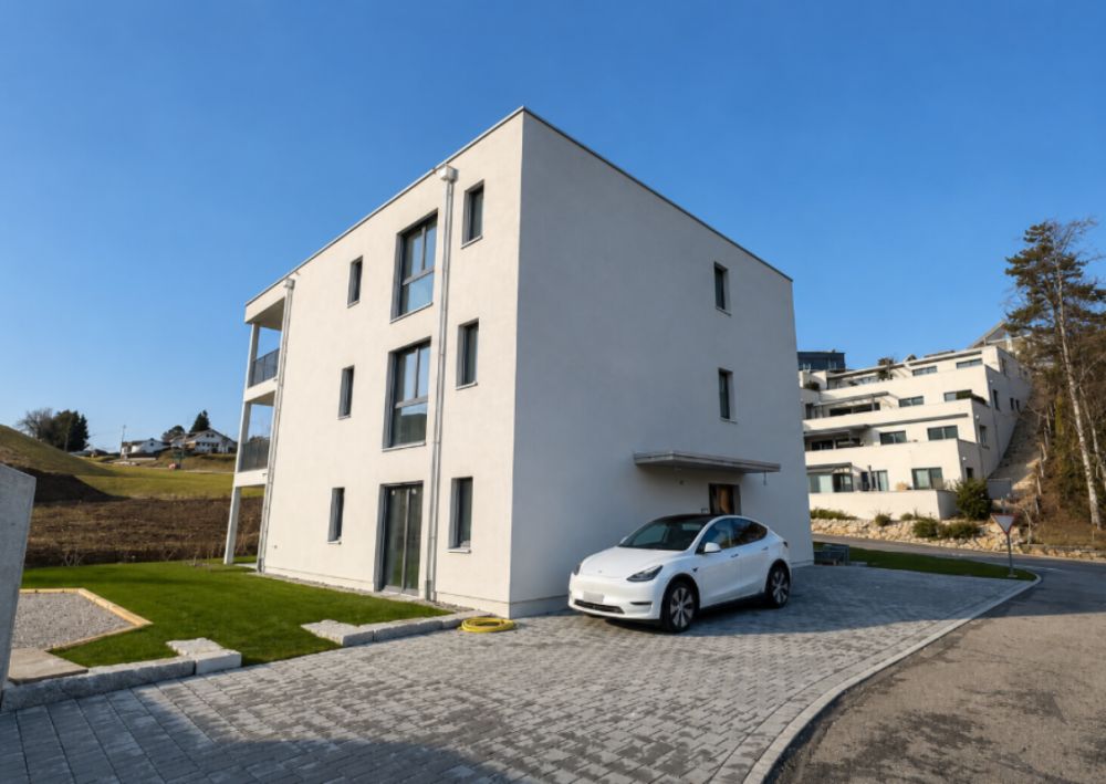 Neubau-Gartenwohnung (w1) mit Sitzplatz, Privatgarten, Lift, Keller und 1 AEHP -  Bild 1