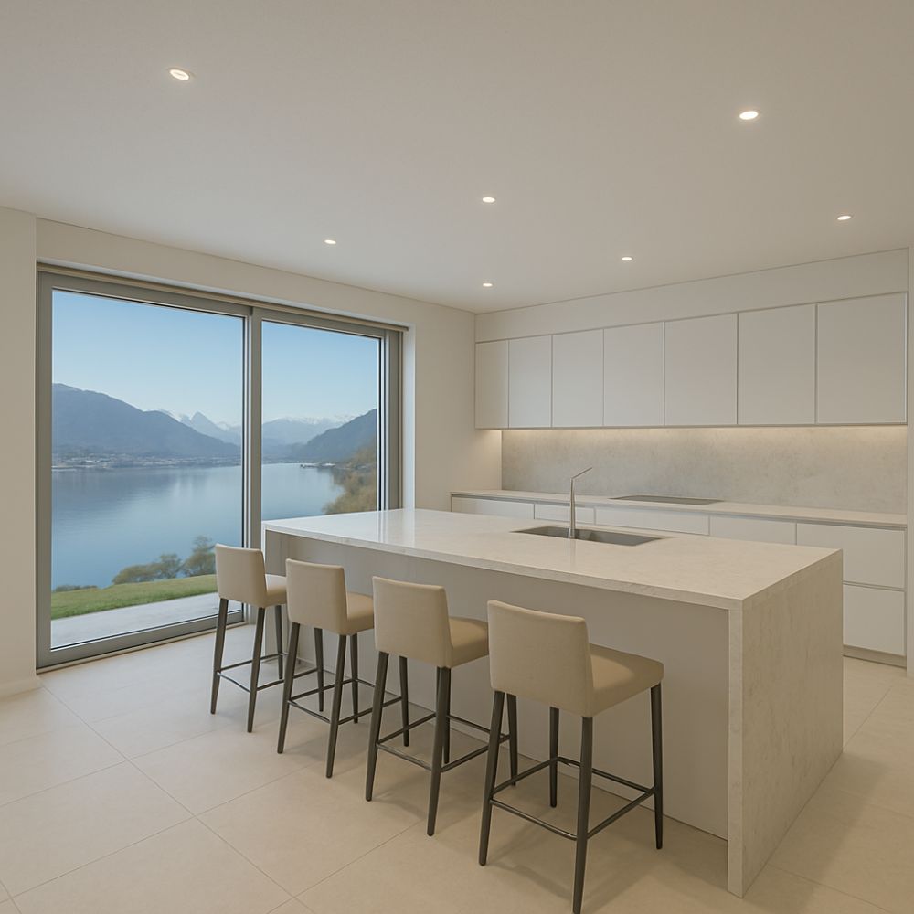 STUPENDA ED ESCLUSIVA VILLA VISTA LAGO 6.5 LOCALI A PUGERNA -  Bild 4