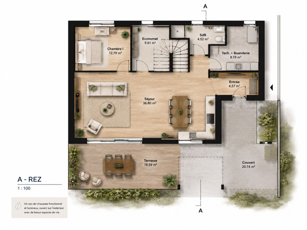 Bassecourt ? Villa neuve 6,5 pièces avec 5 chambres et 3 salles de bains -  Bild 5