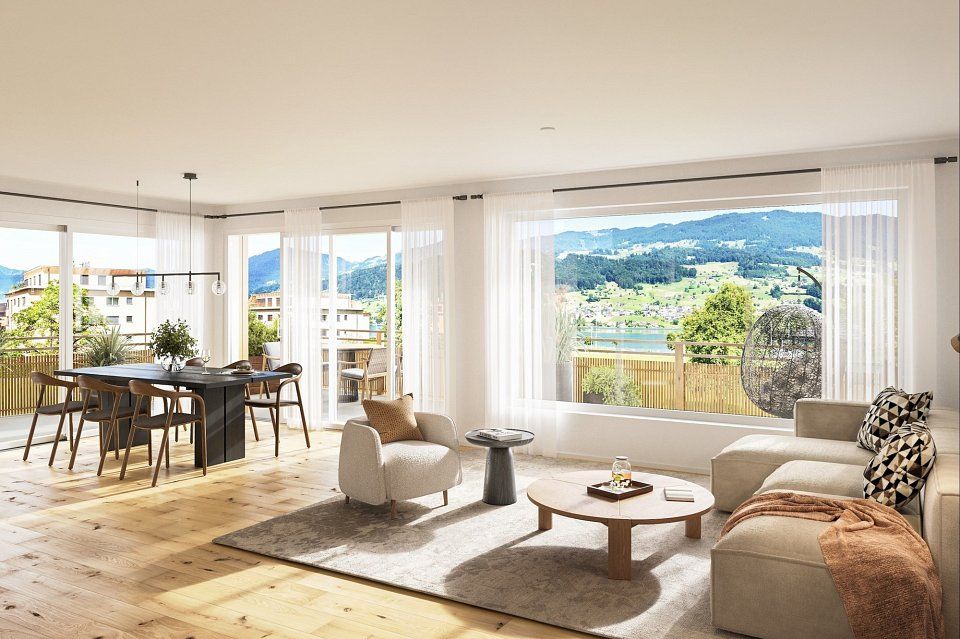 4.5-Zimmer-Neubauwohnung mit See- und Bergsicht - Bild 1