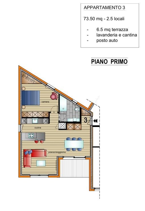 NUOVO 2.5 LOCALI CON TERRAZZA E VISTA APERTA A LUMINO -  Bild 10