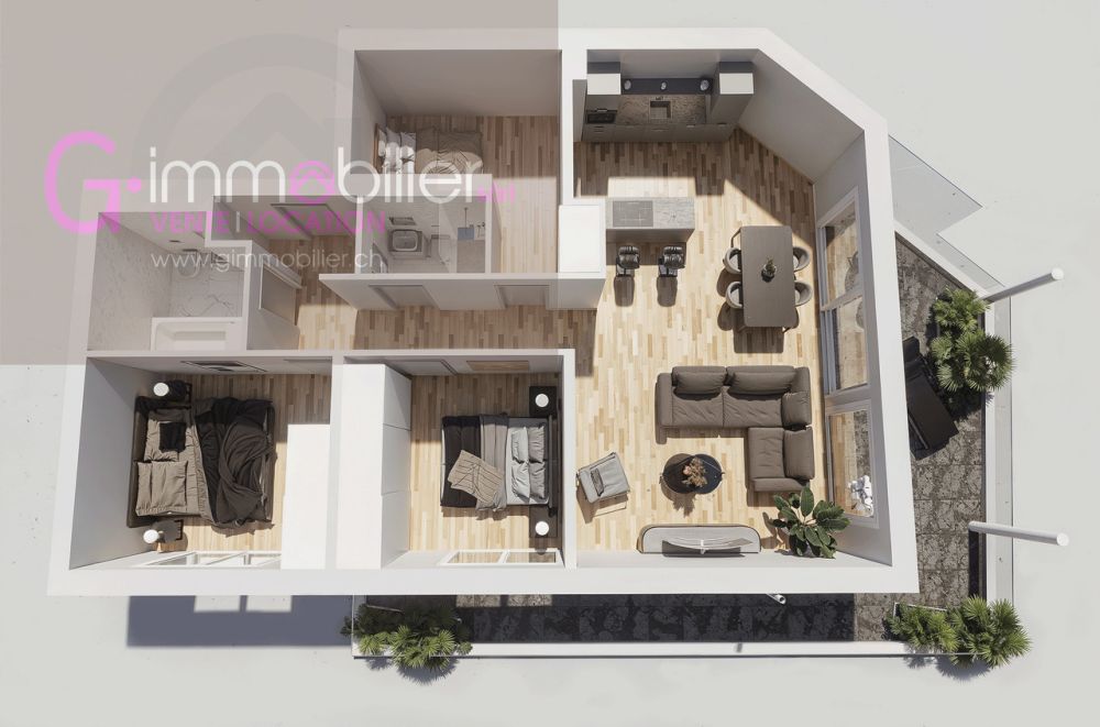Monthey- nouvelle construction - 4.5 pièces de 121m2 au 2ème étage -  Bild 3