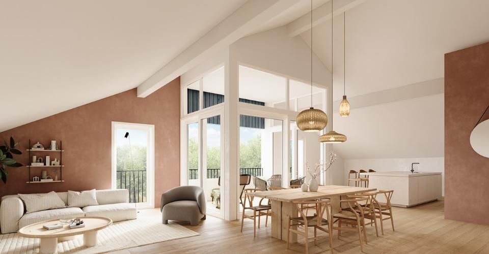 Appartement 5 pièces en attique - Attique 5 pièces - image - 1