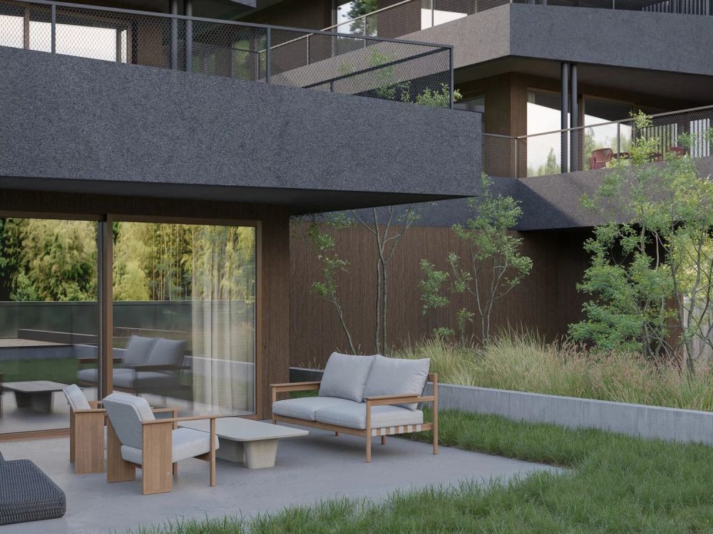 Appartement de 2.5 pièces au rez-de-chaussée avec jardin privatif -  Bild 1