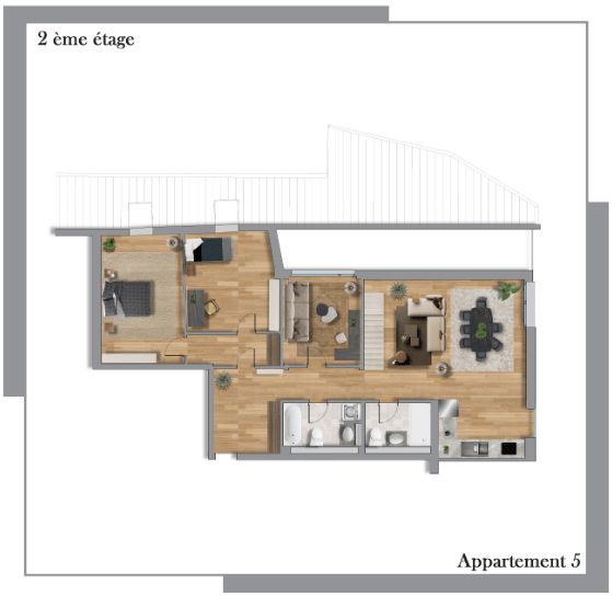 Appartement neuf 5.5 pièces en duplex avec galerie – Attique - Bild 4