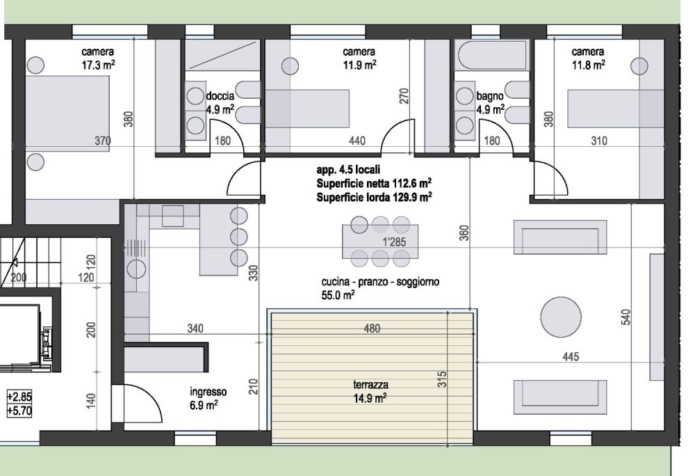 Nuovo appartamento con grande giardino in elegante residenza di sole 4 unità abitative - Bild 10