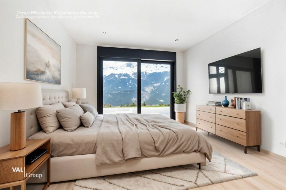 Architecture moderne et vue imprenable sur les Alpes valaisannes - Bild 7