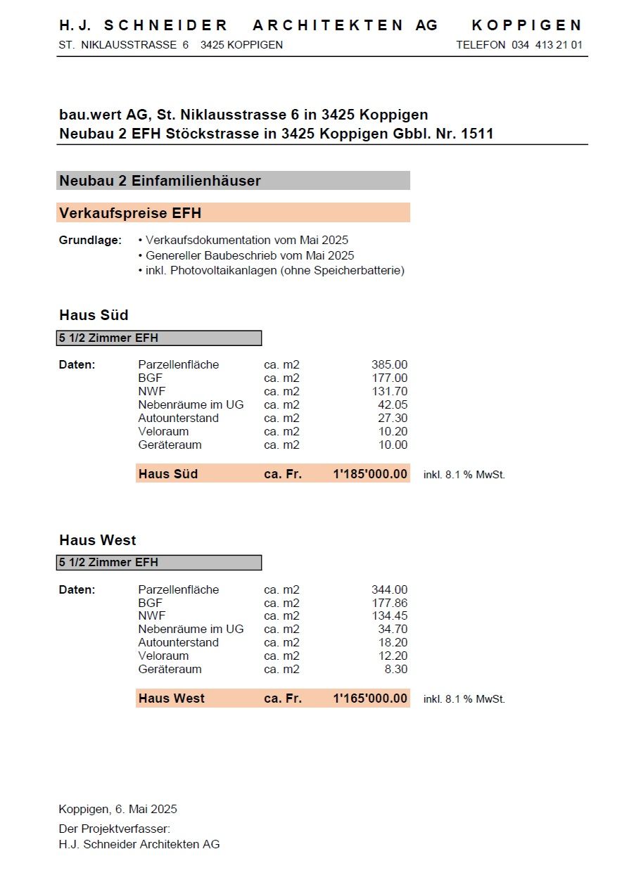 Einfamilienhaus Süd an der Stöckstrasse in Koppigen - Bild 12