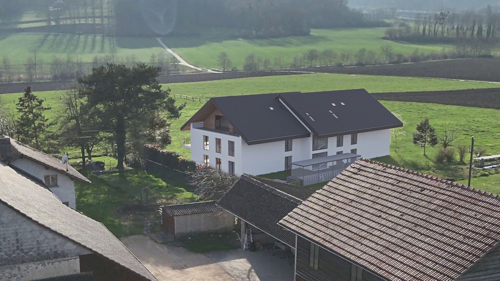 Estavayer / Frasses  Magnifique 5,5 pces dans les combles  Vue dégagée -  Bild 4