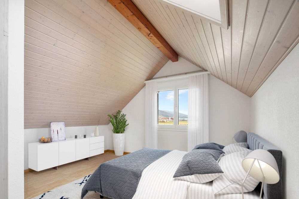 Wohnung mit herrlicher Aussicht - Erstvermietung nach Totalsanierung - Schlafzimmer