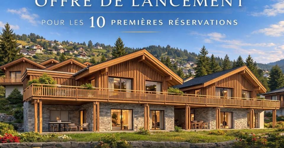 Entre plaine et montagne magnifique chalet neuf proche de Crans-Montana avec vue imprenable sur les 4000 valaisans - Chalet 4.5 pièces - image - 1