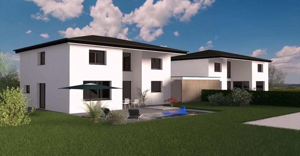 À vendre villa jumelée moderne de 6 pièces en construction à Courgenay - Maison jumelée 6.5 pièces - image - 1