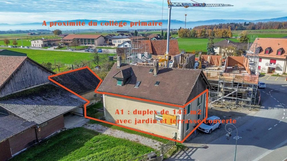 Special offer in Villars-le-Terroir_A1 - 4.5 room duplex + office of 143 m2 with garden and beautiful covered terrace - Lot A1 - Bild 1